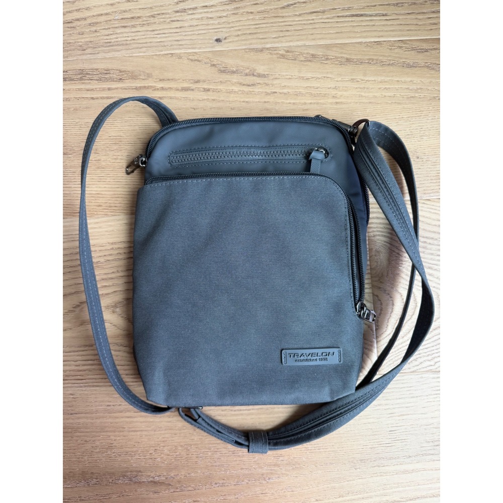 Travelon Heritage Anti-Theft Crossbody Bag Gorpcore Utility Gray Euro Summer